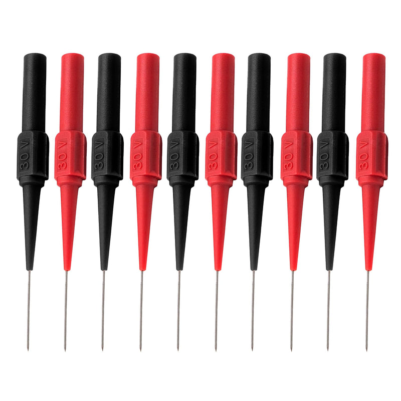 Measuring Tips for Multimeters, Test Probes Test Probes, 0.7 mm Piercing Needle Probe for Measuring Electrical Industry, Pack of 10