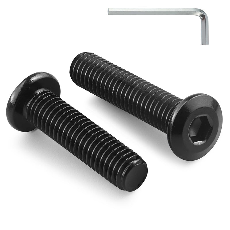 [Australia - AusPower] - M6-1.0 x 35mm Flat Head Hex Socket Cap Screws Bolts 10Pcs, M6 Bolt 304 Stainless Steel Black Zinc Plated, Full Thread, with Hex Spanner M6 x 35mm 10 