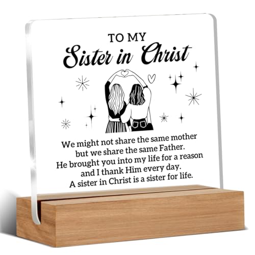 Christian Sister Gifts for Women, Sister in Christ Gifts for Friends