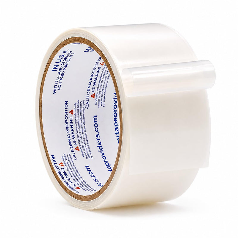 WOD SPT7A UHMW Polyethylene Transparent Film Slick Tape, 3 inch x 10 ft. Aggressive Adhesive - Ideal For Squeak Reduction, Drawers, and Bearings 3 in. 10 Feet