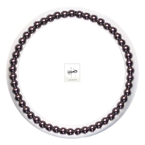 BANANE LAB Healing Crystal Beaded Bracelet, 4/6/8mm Beads for 6.5" Wrist Hematite 4MM Beads (Fits 6.5" Wrist)