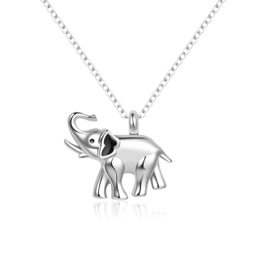 Elephant Urn Necklaces for Ashes Cremation Jewelry Keepsake for Adult Women Men Human Family Loved One