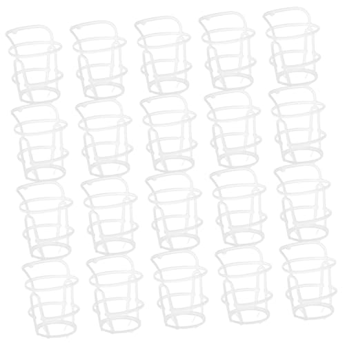 SOLUSTRE 1 Set of Infusion Net Bags, Salt Solution Bottle Net, Infusion Stand Accessories, Infusion Accessories for Clinics, Hospital Accessories, Portable Drip Rod Net, Plastic, White, Pack of 20