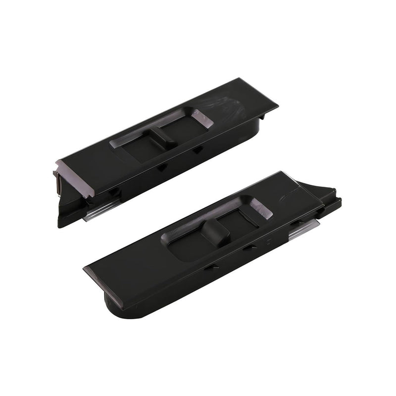 Brixwell Snap in Tilt Latch,Left and Right Pair, Plastic Material, Dark Brown Finish, 2-21/32" Length, 5/64" Stile Snap Size, 1/4" Nose Size, Suitable for Tilt Window Applications 5/64" {5}