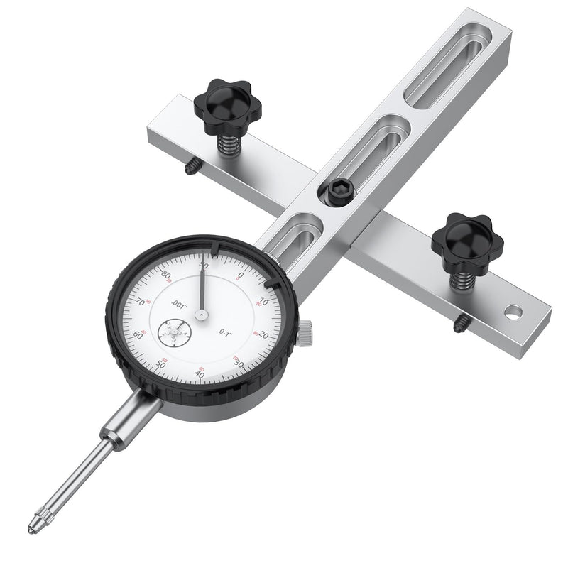 [Australia - AusPower] - HDLNKAK Table Saw Dial Indicator Gauge, 0-1"/0.001" Dial Indicator, Table Saw Alignment Gauge Suitable for Calibrating Workshop, Machinery, Band Saw and Drill Press 