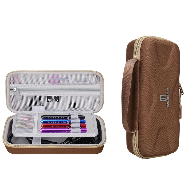 [Australia - AusPower] - Hard Stethoscope Case for 3M Littmann Classic III/Lightweight II S.E. /Cardiology IV Diagnostic/MDF Acoustica Deluxe Stethoscopes, Case Only (Brown) brown 