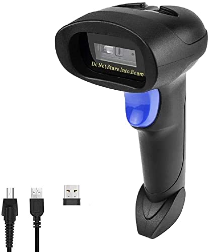 [Australia - AusPower] - NetumScan Bluetooth 1D Bar Code Scanner, 3 in 1 Automatic Wireless Barcode Scanner Handheld USB CCD Barcode Reader for Store, Warehouse POS, Computer, Tablet, iPhone, iPad, Android Bluetooth+2.4G Wireless-Black 