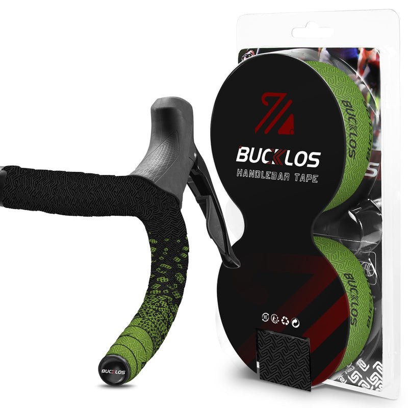 BUCKLOS Bike Handlebar Tape for Road Bike Comfortable Bicycle Handlebar Tape EVA Bike Bar Tape Grip 2 Pcs Bicycle Drop Bar Wraps Green