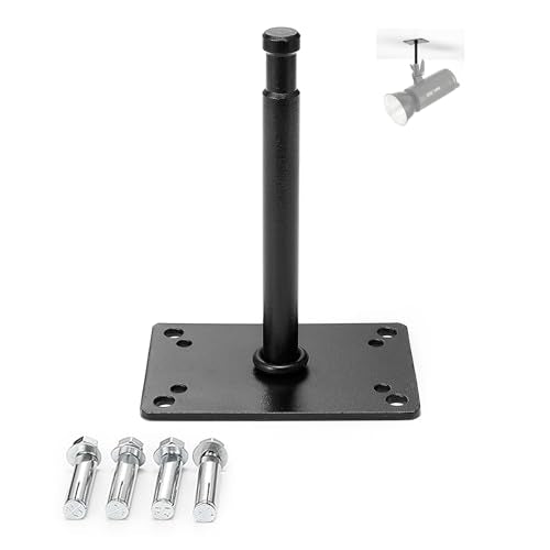 PHOCUS 6" Baby Pin Wall Plate, Wall Ceiling Mount, with 5/8" Stud Adapter