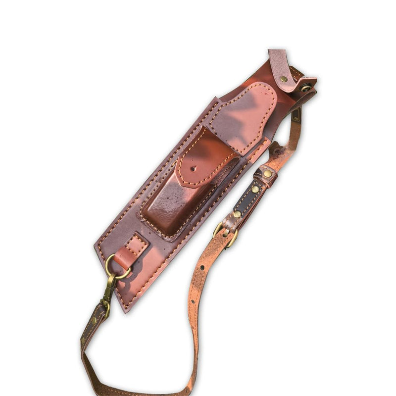 12.99" Large Leather Fixed Blade Knife Sheath,EDC Back Organizer for Work and Daily Use,Leatherman Sheath,EDC Pocket Organizer for Ourdoor Camping,Gifts for Men for Multitool,Brown