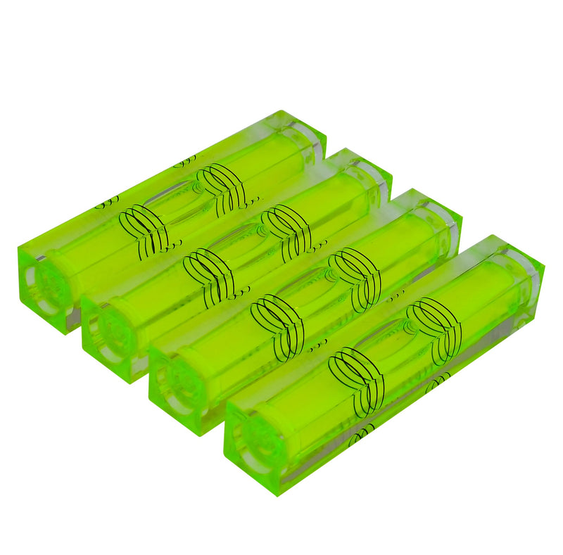 [Australia - AusPower] - High precision mini bubble, double line small level bubble, three line flat ball level, household ruler can be turned 180 degrees (Non-magnetic, 80 * 15 * 15mm（4PCS)) Non-magnetic 80*15*15mm（4PCS) 