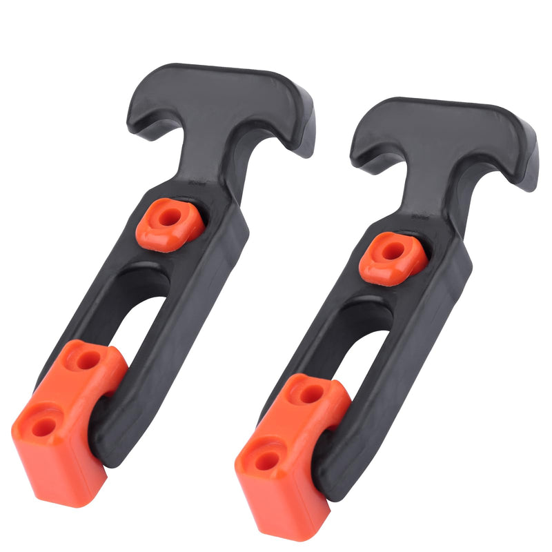 [Australia - AusPower] - Rubber Flexible Latches with Brackets for Tool Box, Cooler, Golf Cart, 2 PCS 