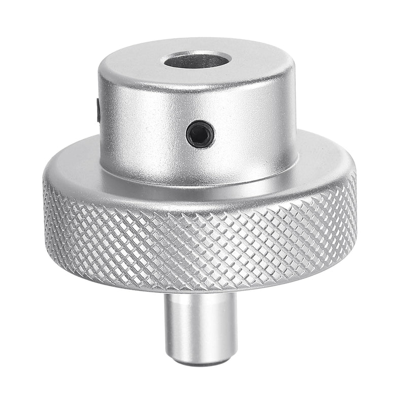 [Australia - AusPower] - HARFINGTON Aluminum Alloy Handwheel 40mm OD 8mm Bore Lathe Hand Wheel with Rotate Handle Aluminum Milling Machine Handle with Wrench and 2pcs Screws for Milling Machine Lathe, Silver Tone 40mm x 8mm 