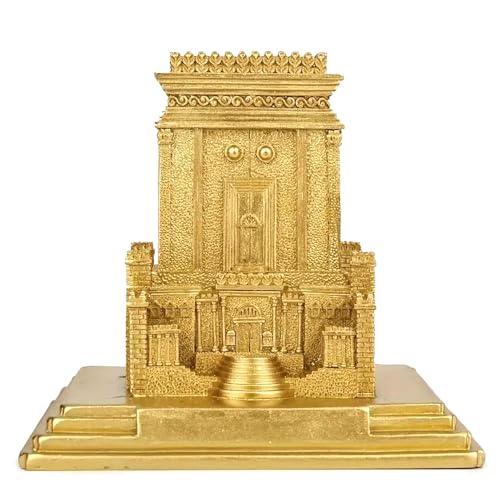 Jerusalem Model for Home Decor Holy Temple Sculpture Miniature Model Resin Gold