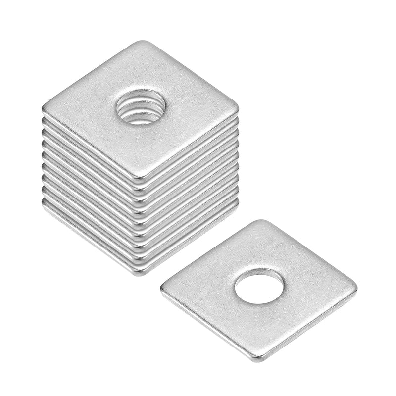 [Australia - AusPower] - uxcell Square Washer, 25Pcs M6x20x20x1.5mm 304 Stainless Steel Square Plate Washers Flat Pad Spacer Gasket for Hardware Fastener 25 