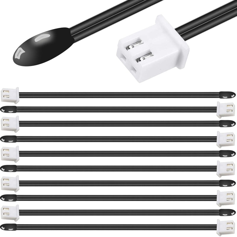 [Australia - AusPower] - 10 Pcs NTC Thermistor Temperature Probe with XH2.54-2P Plug 3950 B Value Epoxy Sensitive Temp Sensor 15.7In for Air Conditioner Refrigerator, Freezer, Thermostat(40cm) 