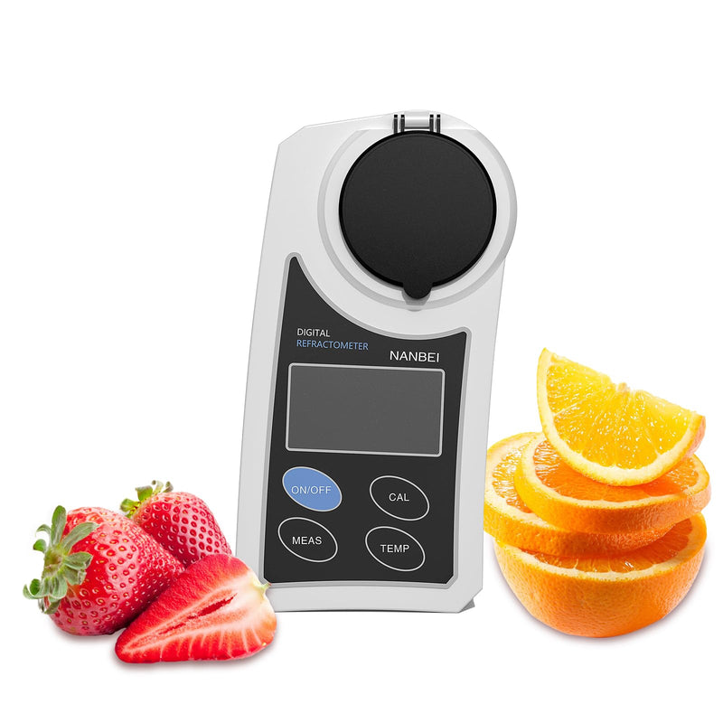 [Australia - AusPower] - 0-55% Digital brix Refractometer with ATC, Portable Refractometer,±0.5 Precision,Refractive Index/Sugar Content Operation Mode Conversion,High Sensitivity,Zero Correction 