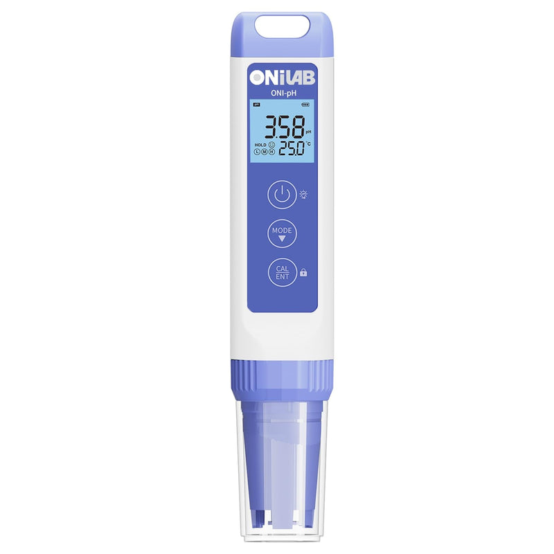 [Australia - AusPower] - ONiLAB Digital pH Meter,0.01pH High Accuracy Pen Type pH Tester Kit,Waterproof, Auto Temperature Compensation, Easy Calibration,Replaceable Probe 