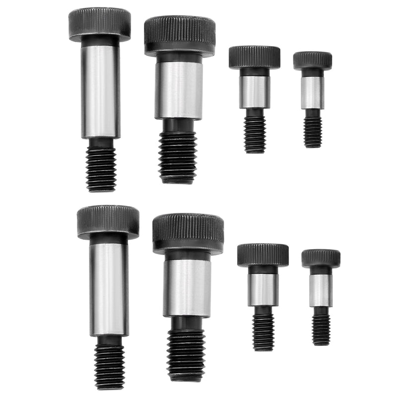 [Australia - AusPower] - The Lord of the Tools 20Pcs Socket Shoulder Bolts M5 M6 M8 M10 Hexagon12.9 High Tensile Carbon Steel Shoulder Bolts for Textile Hydraulic Machinery Industries 