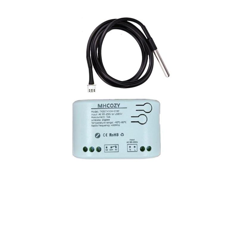 [Australia - AusPower] - zigbee temperature controller with waterproof probe，extendable probe sensor,tuya app remote，10A ralay switch 