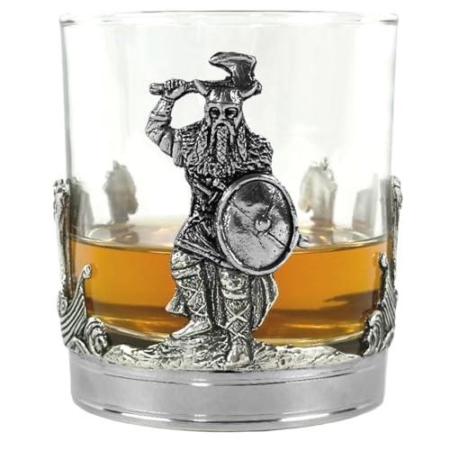 English Pewter Company 11oz Viking Norse Pewter Whisky Glass Tumbler [TUM100]