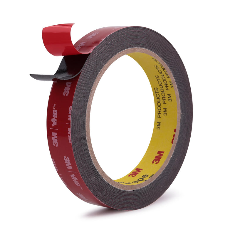 Double Sided Tape Heavy Duty Mounting Tape 3/4" x 18Ft Made of 3M 5925 Strong Adhesive Waterproof Foam Tape Perfect for Automotive Home Office Decor Indoor and Outdoor Walls Black 1
