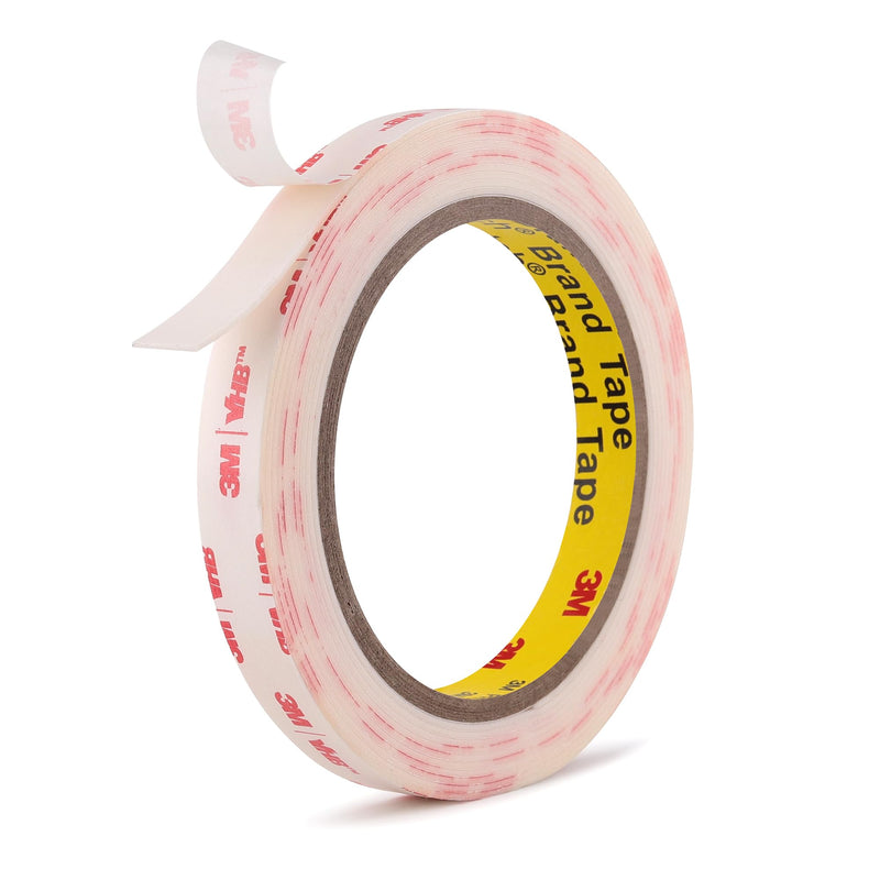 [Australia - AusPower] - Double Sided Tape Heavy Duty Mounting Tape 1/2" x 10.8Ft Made of 3M VHB 4950 White Strong Adhesive Waterproof Foam Tape for Home Office Car Decor LED Strip Lights 