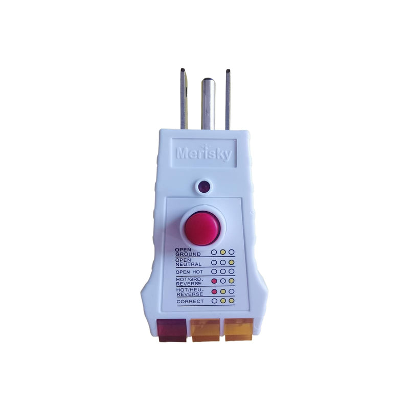 [Australia - AusPower] - Outlet Tester for Grounding Products, Grounding Tester with GFCI, Receptacle Socket Tester for Proper Wiring, Circuit Tester for Electrical Assessment 