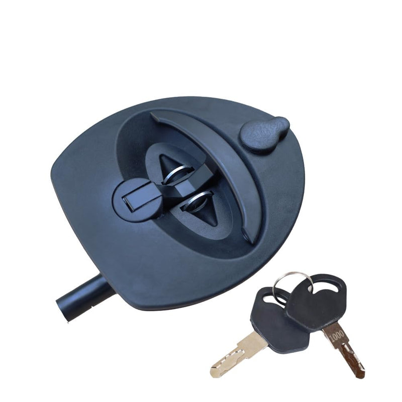 [Australia - AusPower] - Single Point Compression Latch for Underbody Truck Tool Box with Blind Studs, 1pc T-Handle Folding Design with 2 Keys, Replacement Latch for Universal Toolbox Door Locks Truck Boxes Locks 