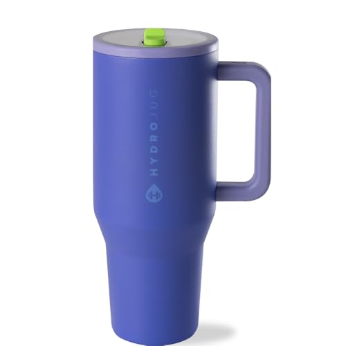 HydroJug Traveler 32oz, Insulated Tumbler with Handle & Straw, Lime Rickey