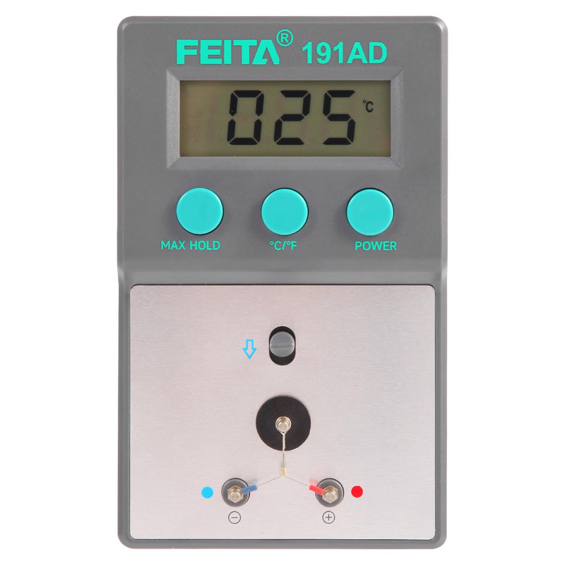 [Australia - AusPower] - FEITA 191AD Soldering Tip Thermometer with AUTO & MAX Hold Feature, C and F Digital Display Soldering Iron Temperature Tester 