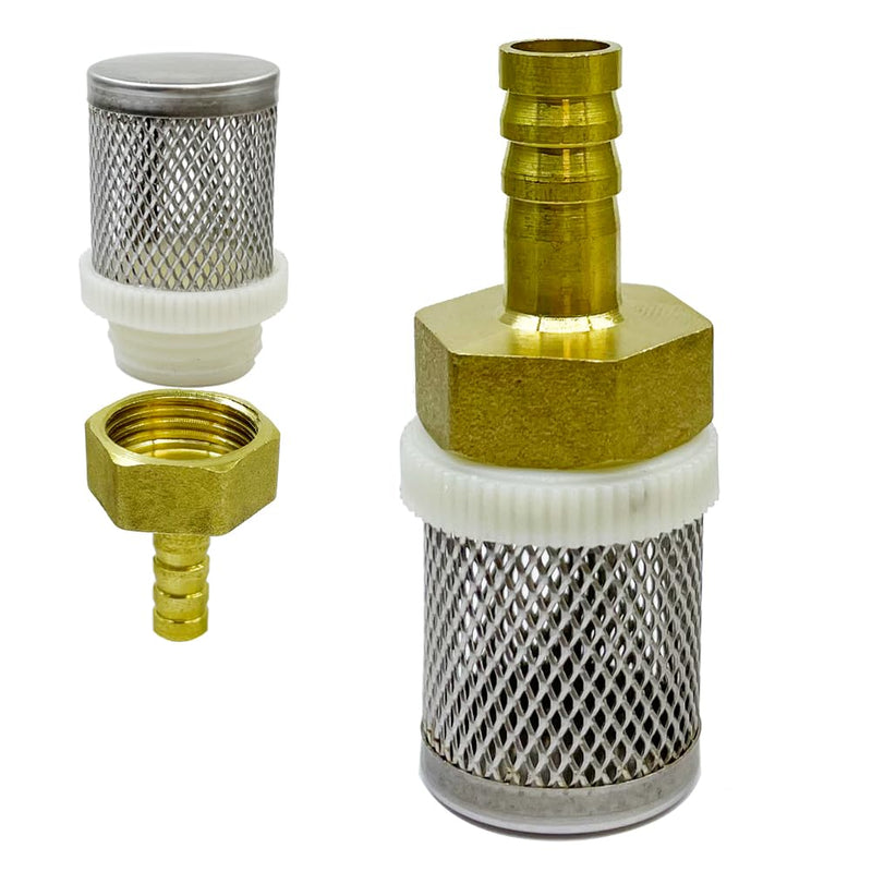 [Australia - AusPower] - Stainless Steel Filter Copper Tube Joint 10mm Diameter Hose Connection, Garden, Swimming Pool, Fish Tank Hose Filter, Suction Strainers Used to Remove Debris and Reduce Solid Entry(10mm) Diameter 10MM 