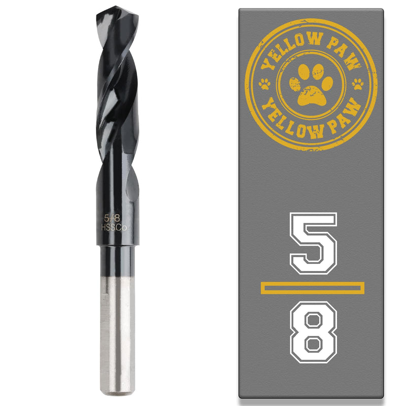 [Australia - AusPower] - 5/8 Inch Drill Bit for Metal - Industrial Grade M35 Cobalt Titanium Aluminum Nitrite - 5/8" Diameter & Total Length of 6" with Working Length of 3" Easily Drill Into Metal, Steel, & Aluminum 5/8" 1 