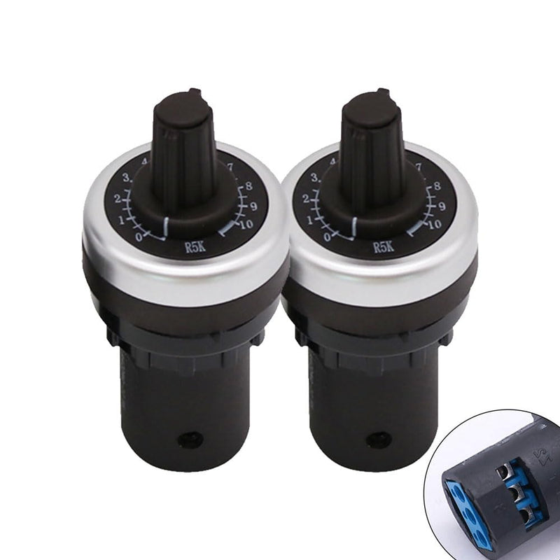 2 pieces 5k potentiometer switch panel installation VSD VFD