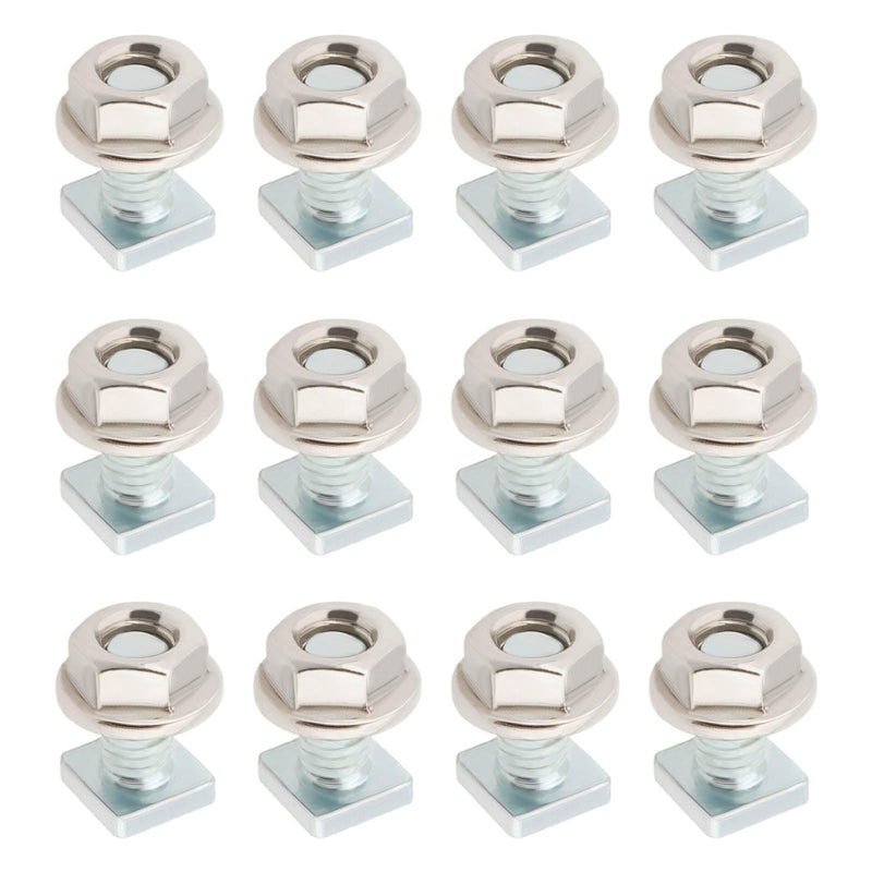 [Australia - AusPower] - The Lord of the Tools 50 Sets Greenhouse Nuts and Bolts M6x12MM Stainless Steel Flat Head Screws for Building Repairing Greenhouse Necessary Accessories 