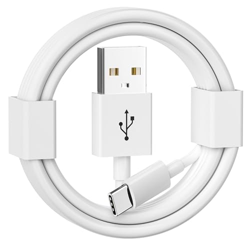 iPhone 16/17/15 Carplay Charging Cable, USB A to USB C Cable for iPhone 16, 16 Pro Max, 16 Plus, 16E, 17e/17Air, 15 Pro Max, AirPods Pro 3rd/2nd Gen/AirPods 4/Max 2/iPad Type-C Car Charging Cable White 1m