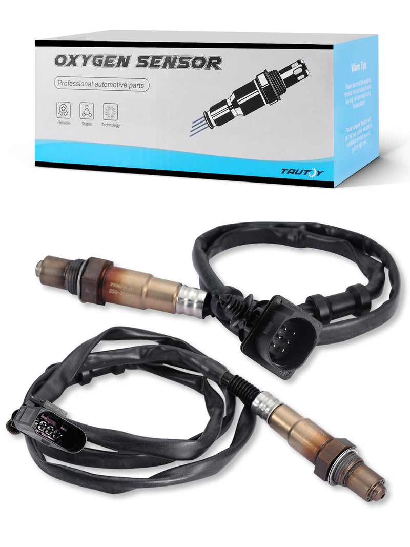 [Australia - AusPower] - 250-24672 250-25040 O2 Oxygen Sensor Upstream Downstream for Audi A4 A4 Quattro 09-16, A5 10-14,A5 Quattro 10-17,A6 A6 Quattro 13-15,Q5 11-17,allroad 13-16,for Jetta 10-15,350-35064 350-34334 