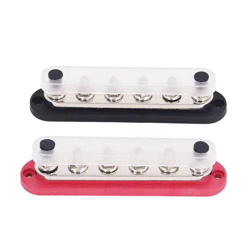 2pcs Terminal Busbar 300A 12-48V Busbar 300A 12-48V Power Distribution Blocks