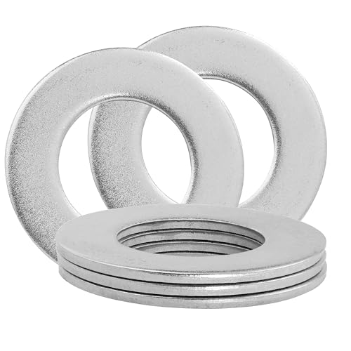 Zernmiarder 1-1/4-inch stainless steel flat washer, 2-1/2-inch diameter, 304 steel, pack of 5