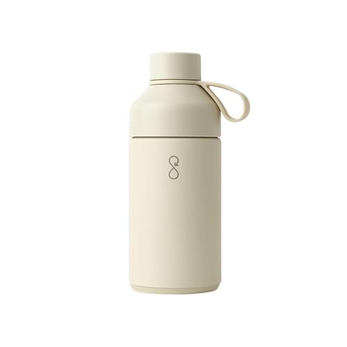 Ocean Bottle Original 25 oz | Stainless Steel Water Bottle | Reusable & Sustainable | Keeps Drinks Cold & Hot | Eco Friendly Gift (Sand Stone)