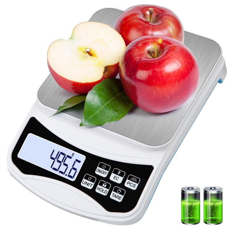 [Australia - AusPower] - Digital Lab Scale 5000g x 0.1g LCD Display Analytical Balance Jewelry Scale Precision Electronic Scale Scientific Scale 0.1g Accuracy for Laboratory, Kitchen, and Food Measurement (5000g x 0.1g) Battery 