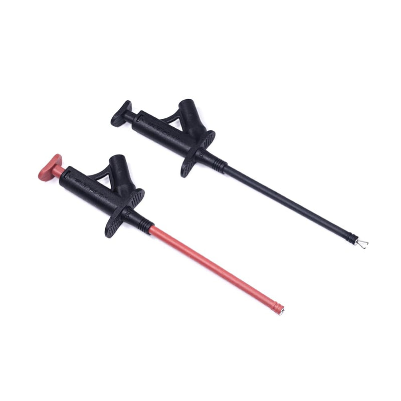 [Australia - AusPower] - Flexible Test Hook Clamp, Heavy Duty Test Hook Clips with 4mm Banana Socket for Automotive Power Electrical Test 