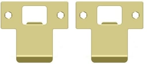 Deltana Tspe250u3 Miscellaneous Extended Lip T-Strike, Bright Brass (Pack of 2) 2 1/2" Width (Pack of 2)