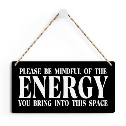 Black wall Art Meditation Room Decoration Spiritual Decor Wooden Wall Sign Energy-Black