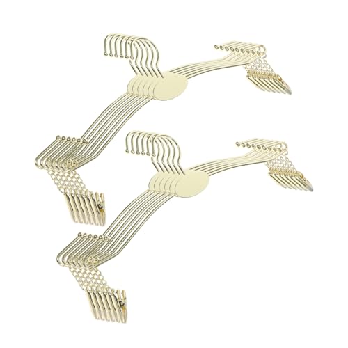 10pcs Metal Hangers with Clips Closet Organizer for Underwear and Lingerie Display Space-Saving Design for Pants Shorts and Accessories Smooth Edges for Trace Use