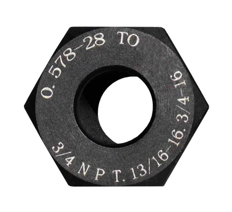[Australia - AusPower] - Steel Thread Adapter Convert .578-28 to 3/4 NPT, 13/16-16, 3/4-16 