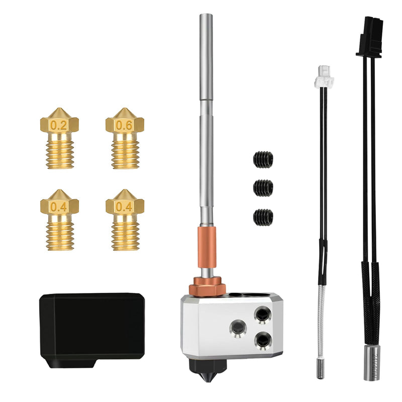 Hotend for Prusa I3 MK4/XL, 24V 40W Print Head Kit with Thermistor, Heater Cartridge, Heating Block, 0.4mm Nozzle and Silicone Cover Prusa I3 MK4 Hotend