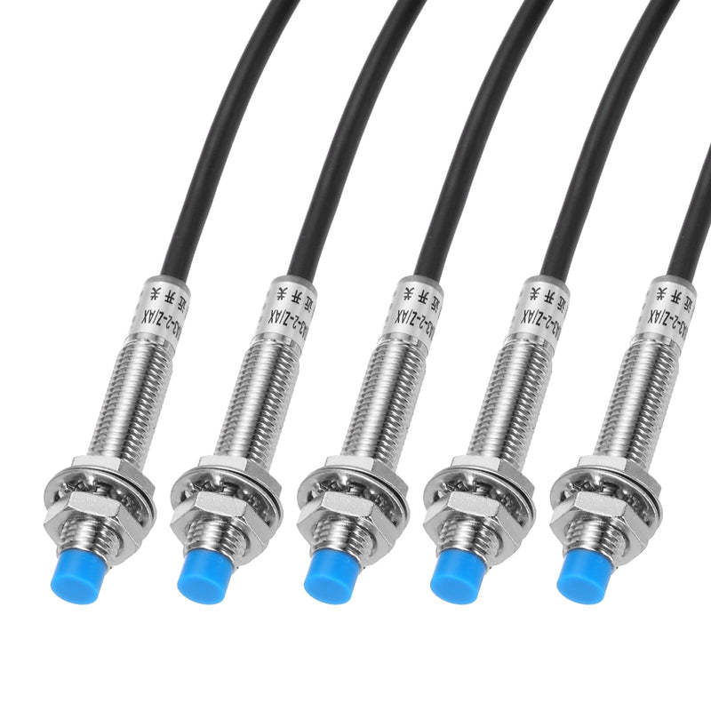 [Australia - AusPower] - MECCANIXITY M8 Approach Sensor Inductive Proximity Sensor Switch NC Normally Close NPN 2mm Detection Distance, DC 6-36V LJ8A3-2-Z/AX, 3.9ft, 5Pcs 5 