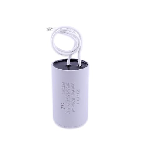 [40 mm x 70 mm] CBB60 20uf Capacitor, Running Capacitor, MFD 450 VAC 50/60 Hz Cylindrical (DE-20uf Capacitor)