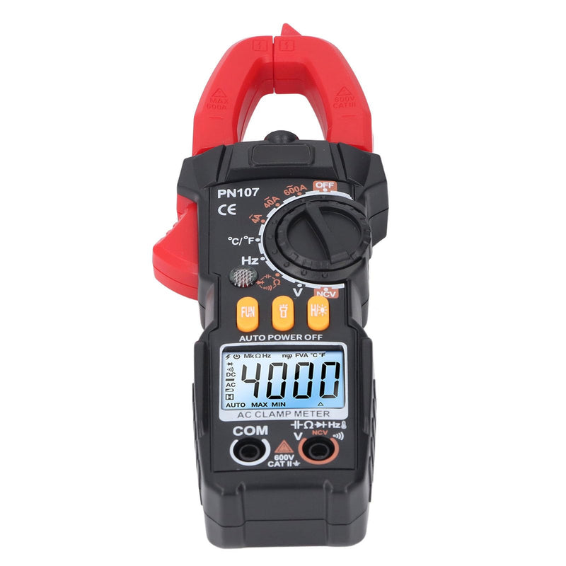 [Australia - AusPower] - Digital Clamp Meter Multimeter, 5999 Count Auto Ranging Amp Tester, Multimeter Voltage Tester with Backlit Display Screen, AC and DC Current, AC Voltage, Resistor, Capacitance Test 